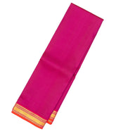 Magenta Handloom Kanchipuram Silk Saree With Contrast Border-KA13071