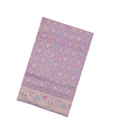 Lavender Handloon Banarasi Silk Saree With Meena Floral Motifs-BE1918