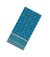 Cyan Woven Art Dupion Saree With Tie & Dye Motifs-BL5897