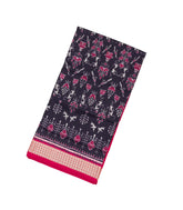 Black Handloom Orissa Silk Saree With Tie & Dye Tribal Motifs-OR0861