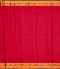 Mango Yellow Handloom Korvai Silk Saree With Meena Lotus Buttas