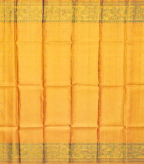 Gold Handloom Tissue Silk Saree With Floral Vine Motifs