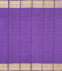 Lavender Handloom Lino Silk Saree With Floral Vine Motifs