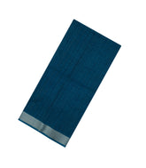 Navy Blue Printed Synthetic Tussar Silk Saree With Zari Stripes & Border -SY0087