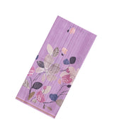 Lavender Printed Synthetic Tussar Silk Saree With Floral Motifs-SY0177
