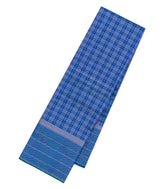 Blue Handloom Soft Silk Saree With Zari Checks-SO4666