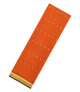 Orange Woven Mysore Silk Saree With Buttas-MS3422