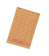 Orange Woven Pure Viscose Saree With Meena Zari Motifs-BL6121