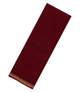Maroon Woven Chirala Cotton Saree With Contrast Border & Pallu-CR1392