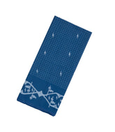 Dark Blue Handloom Tussar Silk Saree With Printed Floral Motifs-TU2876