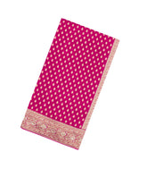 Pink Woven Banarasi Khaddi Georgette Silk Saree With Embroidered Border-BE1959