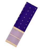 Purple Woven Mysore Silk Saree With Contrast Zari Border-MS3487