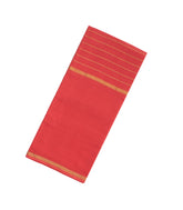 Peach Woven Mysore Crepe Pure Zari Silk Saree With Zari Stripes-MS3144