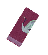 Dusty Pink Printed Synthetics Linen Saree With Zari Border-BL5327
