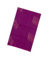 Magenta Handloom Soft Silk Saree With Stripes & Contrast Pallu-SO4443