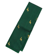 Dark Green Handloom Kanchipuram Silk Saree With Deer Buttas-KA12744