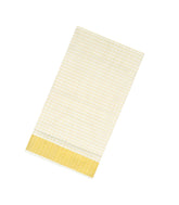 Off White Handloom Kerala Cotton Saree With Zari Checks-KEC1001