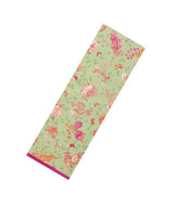 Pista Green Printed Crepe Silk Saree With Floral Motifs-PS0912