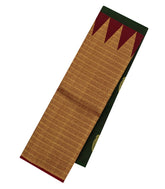 Bottle Green Handloom Half & Half Kanchipuram Silk Saree With Buttas-KA14358