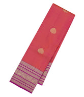 Peach Handloom Soft Silk Saree With Buttas-SO4670