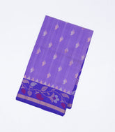 Lavender Handloom Uppada Silk Saree With Floral Zari Buttas