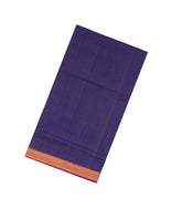 Violet Handloom Mangalagiri Cotton Saree With Zari Border-MA0729