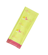 Lemon Yellow Handloom Kota Silk Saree With Meena Bird Buttas -KO1006