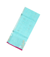 Aquamarine Handloom Kota Silk Saree With Floral Buttas-KO1025