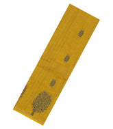 Mustard Woven Rasipuram Cotton Saree With Stripes & Buttas-RA2658