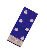 Royal Blue Handloom Banarasi Silk Saree With Zari Kanchipuram Butta Silk Sarees-BE1879
