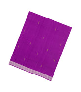 Purple Woven Kadappa Cotton Saree With Buttas-KN0764