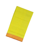 Neon Green Handloom Mangalagiri Cotton Saree With Contrast Border-MA0727