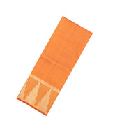 Orange Woven Art Tussar Silk Saree With Temple Border-SY0558
