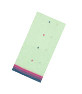 Mint Green Handloom Bengal Cotton Saree With Diamond Buttas-BG1791