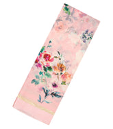 Baby Pink Woven Georgette Silk Saree With Printed Floral Motifs-PS0558