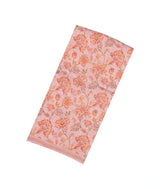 BubbleGum Pink Woven Linen Saree With Printed Floral Motifs-LI0675