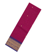 Crimson Woven Chettinad Cotton Saree With Checks-CN1879