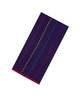 Purple Handloom Bengal Cotton Saree With Floral Motifs-BG1964