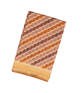 Multi Colour Handloom Banarasi Silk Cotton Saree With Diagonal Floral Motifs-BE1263