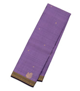 Lavender Woven Pure Silk Saree With Floral & Annam Motifs -EC2542
