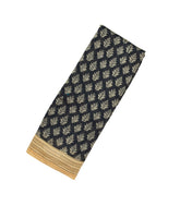 Black Woven Chanderi Cotton Saree With Printed Floral Motifs-CC1265