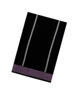 Black Handloom Bengal Cotton Saree With Stripes-BG1838