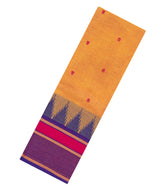 Yellow Woven Chettinad Cotton Saree With Buttas-CN1878
