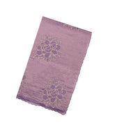 Lilac Embroidered Synthetic Crushed Tissue Saree With Floral Motifs-SY0587