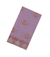 Lavender Woven Synthetic Blended Saree With Embroidered Motifs-EN2085