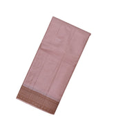 Dusty Pink Woven Tussar Silk Saree With Silk Thread Work Border-TU2986
