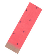 Peach Handloom Rasipuram Cotton Saree With Square Buttas-RA2408
