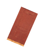 Crimson Handloom Maheswari Silk Cotton Saree With Zari Stripes-SC4853