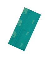 Aquamarine Handloom Soft Silk Saree With Checks & Contrast Pallu-SO4600