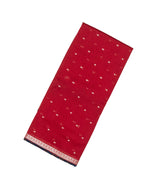 Red Woven Chanderi Cotton Saree With Floral Motifs -CC1211